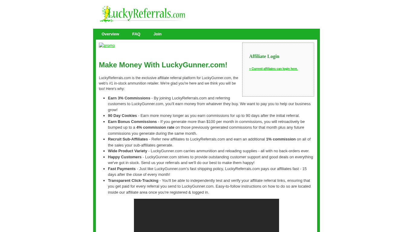 LuckyReferrals Affiliate Programma