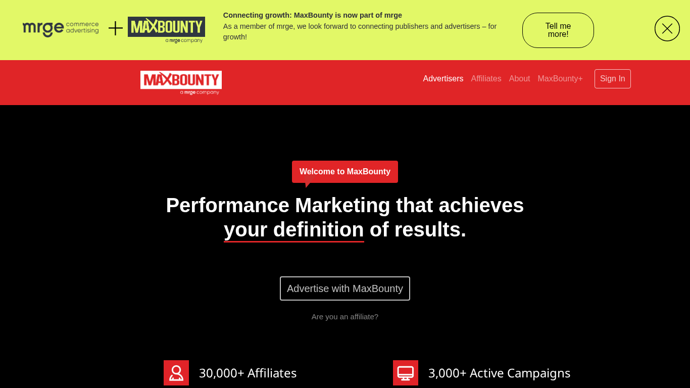 MaxBounty Affiliate Programma