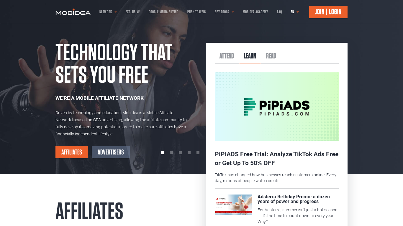 Mobidea Affiliate Programma