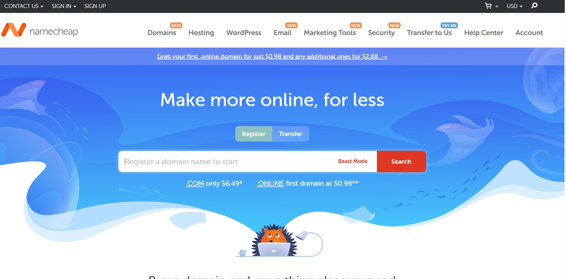 Namecheap Affiliate Programma