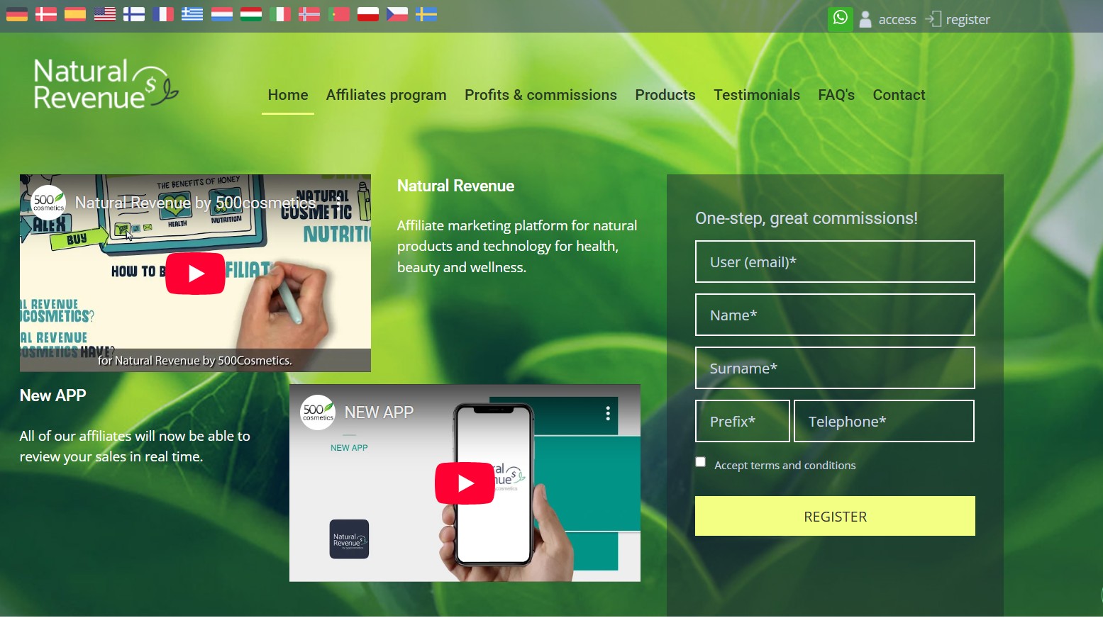 Natural Revenue Affiliate Programma