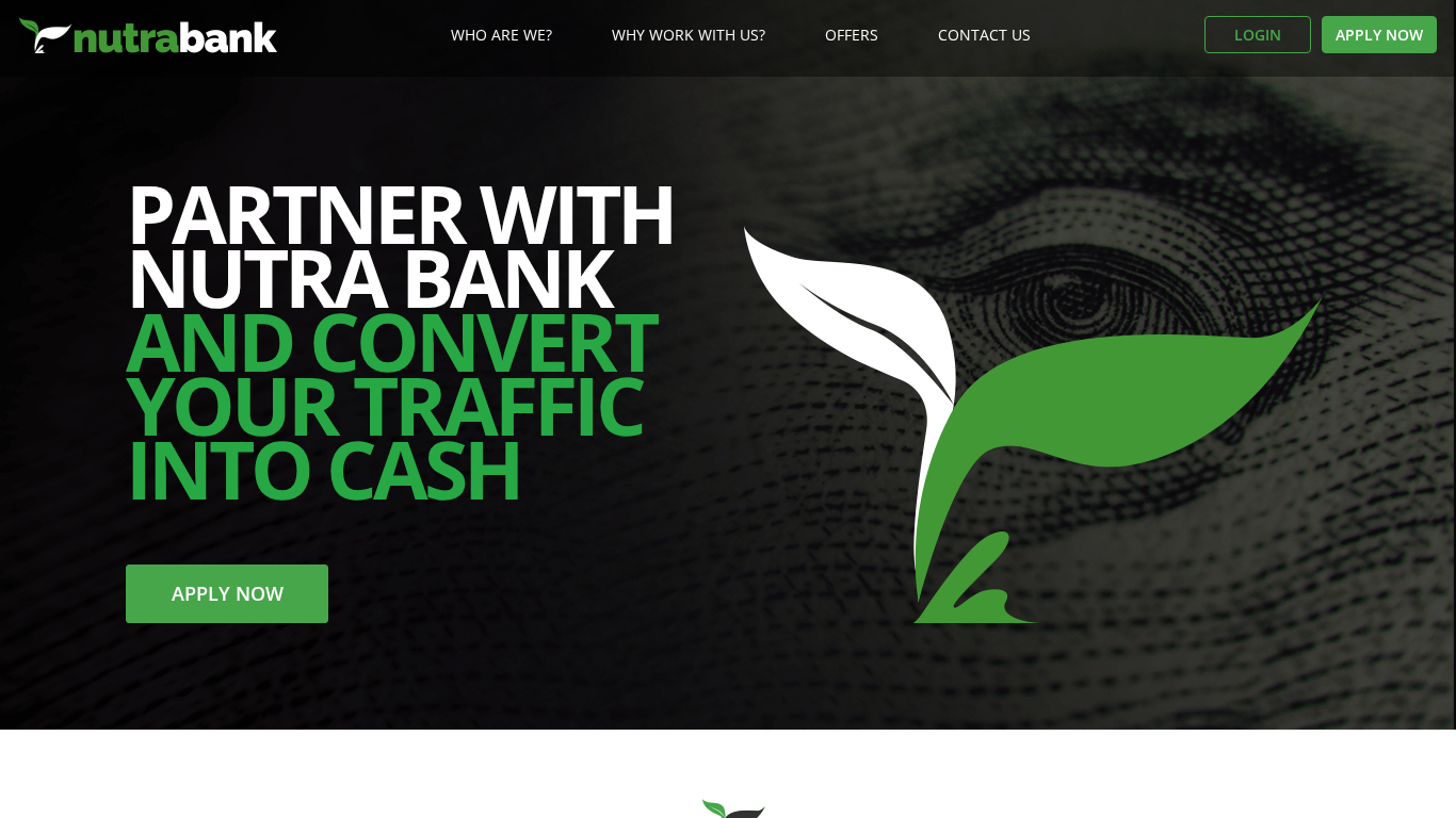 Nutra Bank Affiliate Programma
