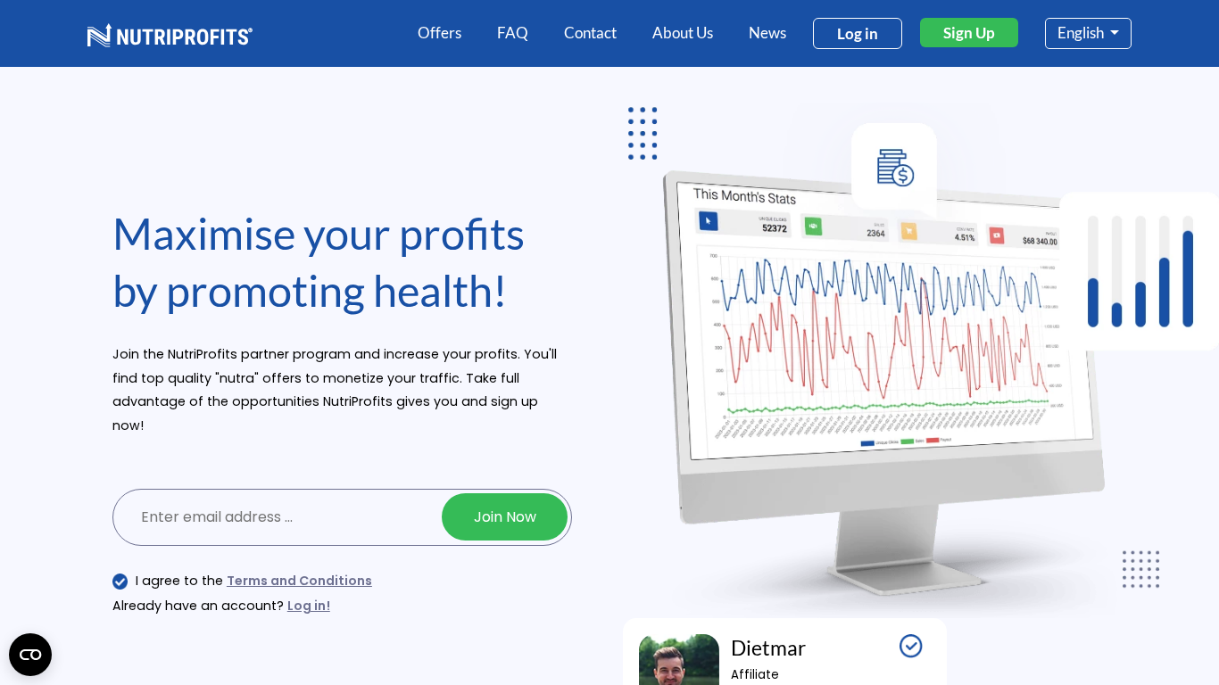 NutriProfits Affiliate Programma