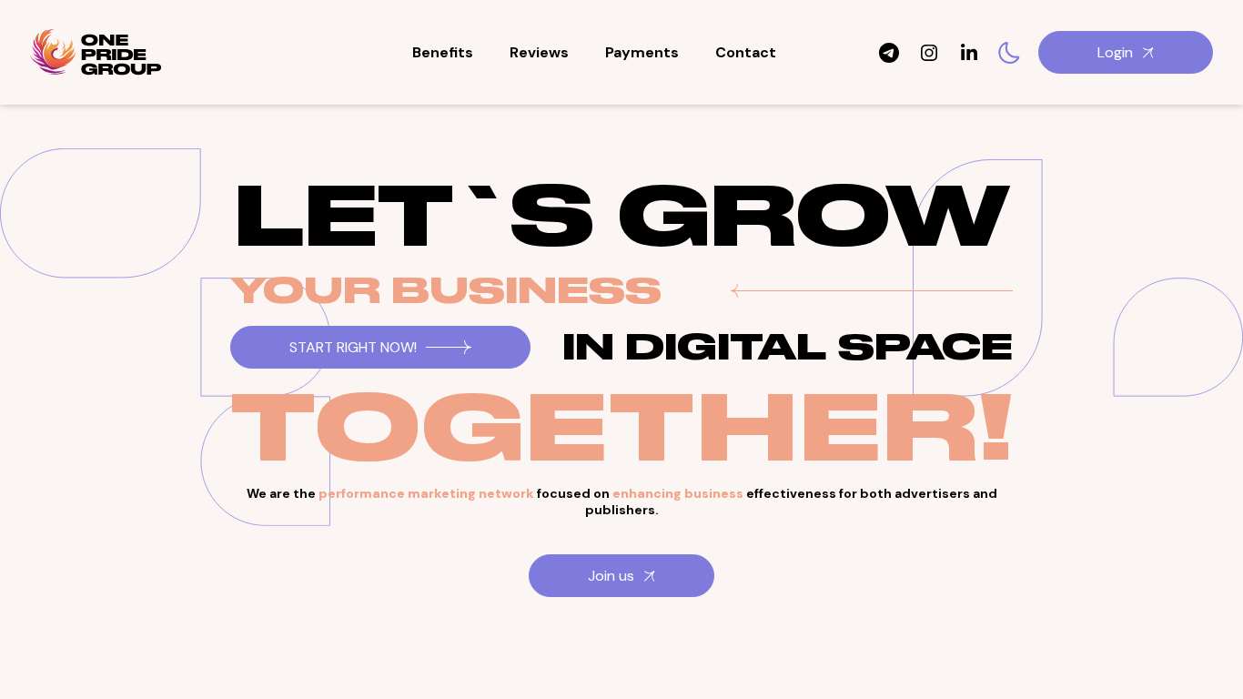 OnePride Group Affiliate Programma