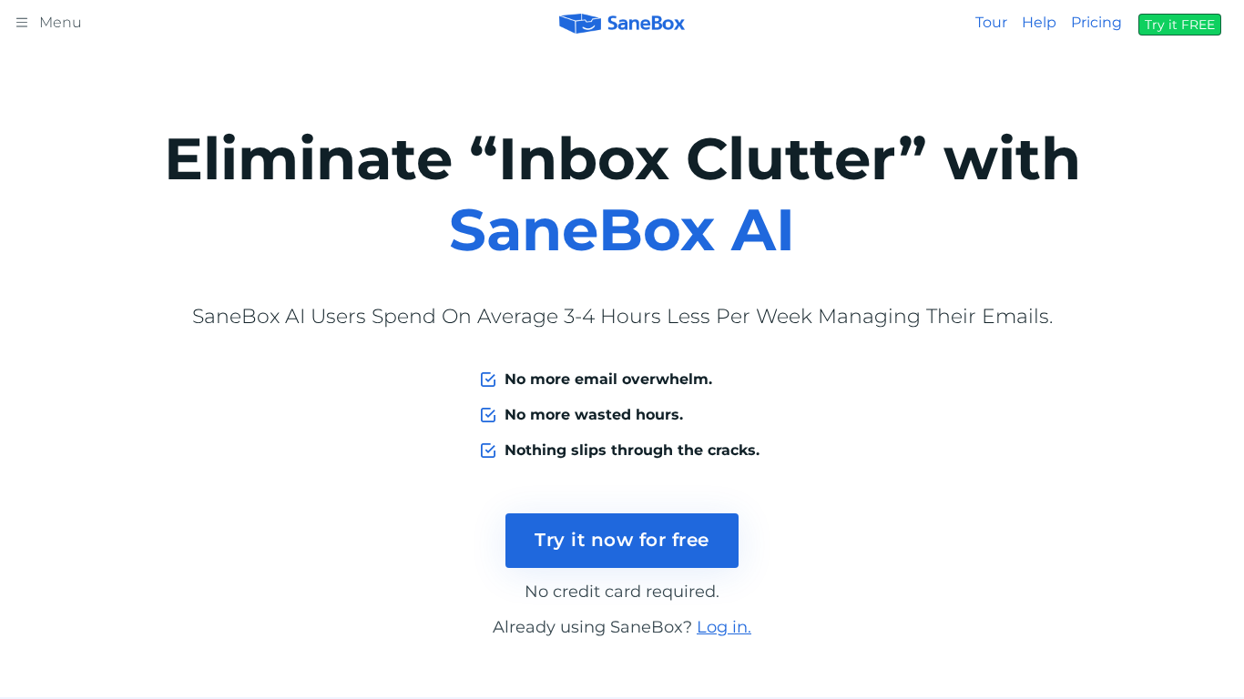 SaneBox Affiliate Programma