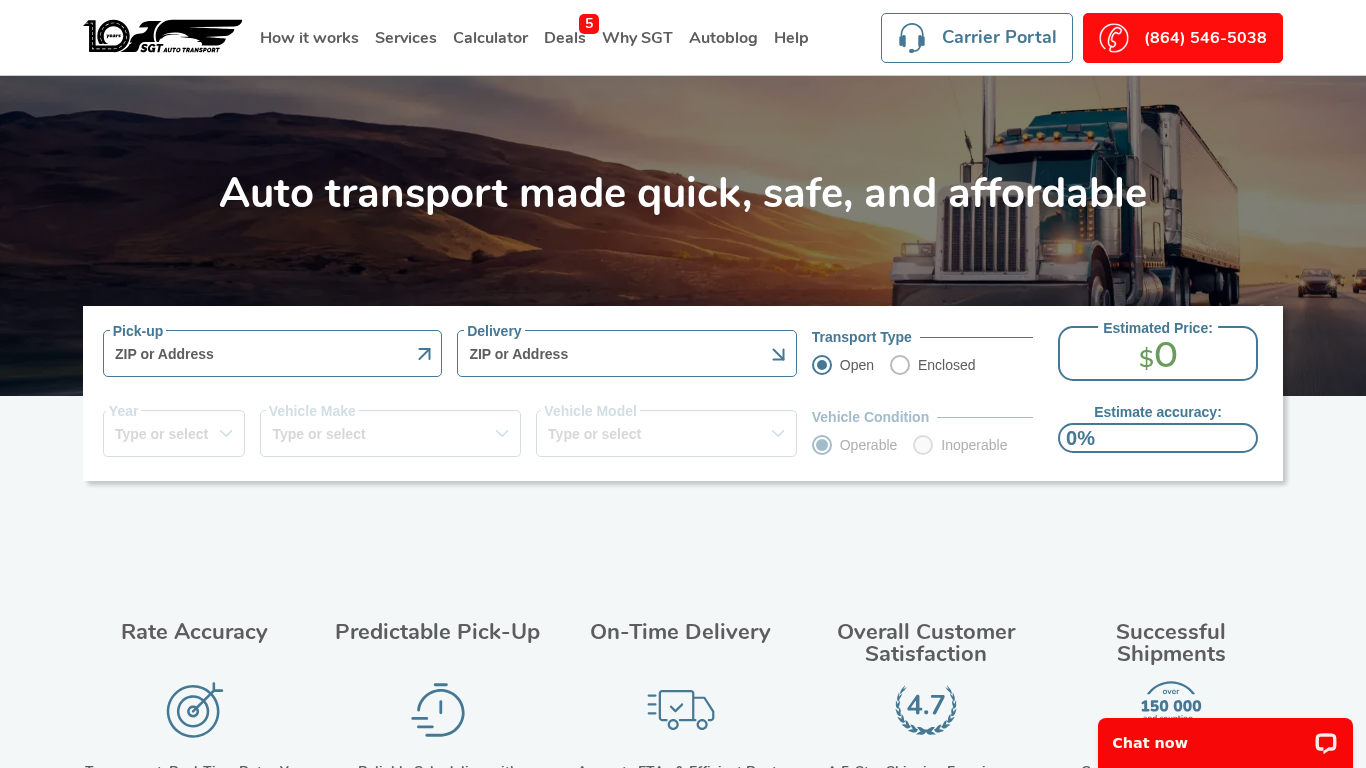 SGT Auto Transport Affiliate Programma