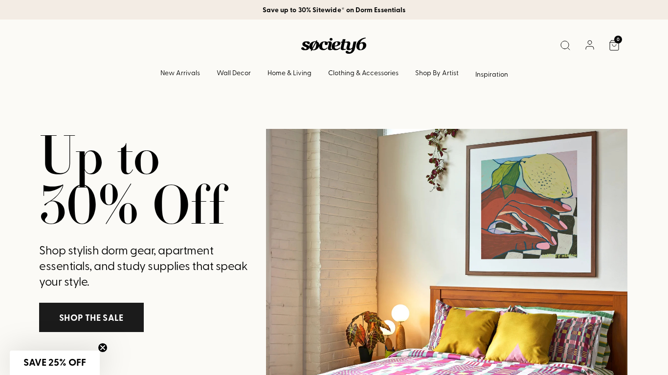 Society6 Affiliate Programma