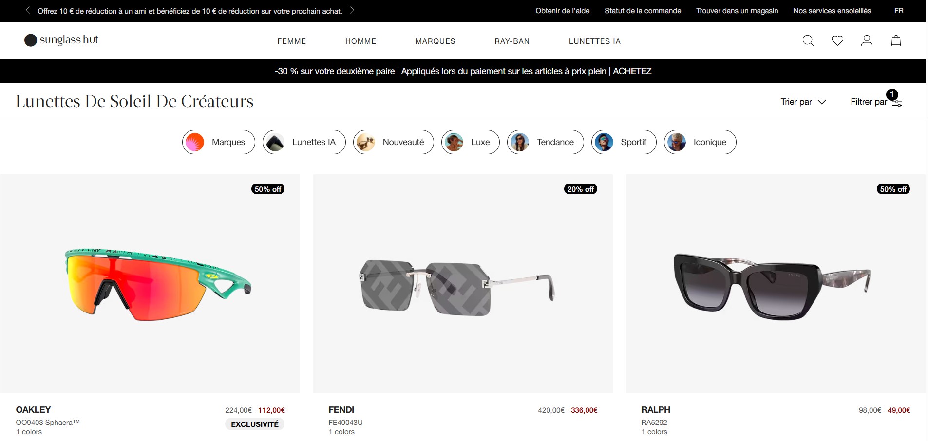 Sunglass Hut Affiliate Programma