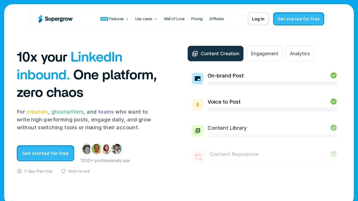 Supergrow Affiliate Programma