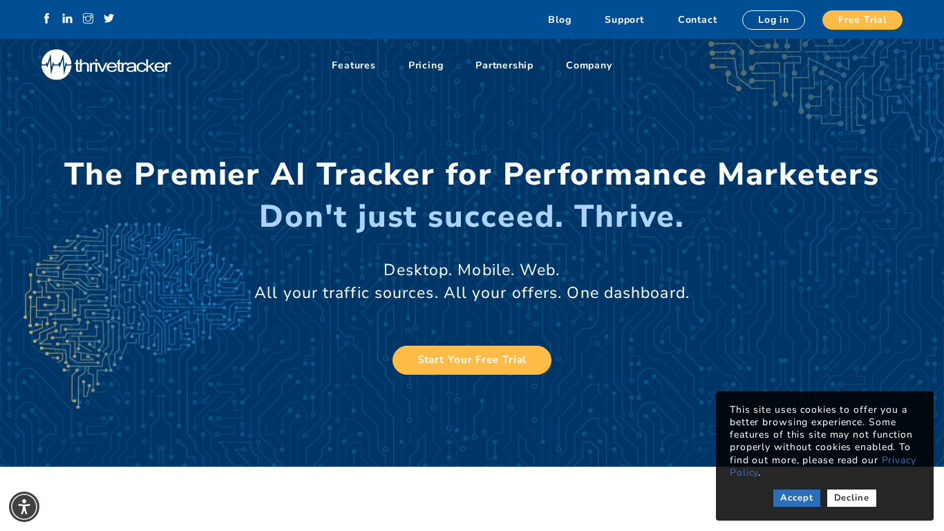 Thrive Tracker Affiliate Program