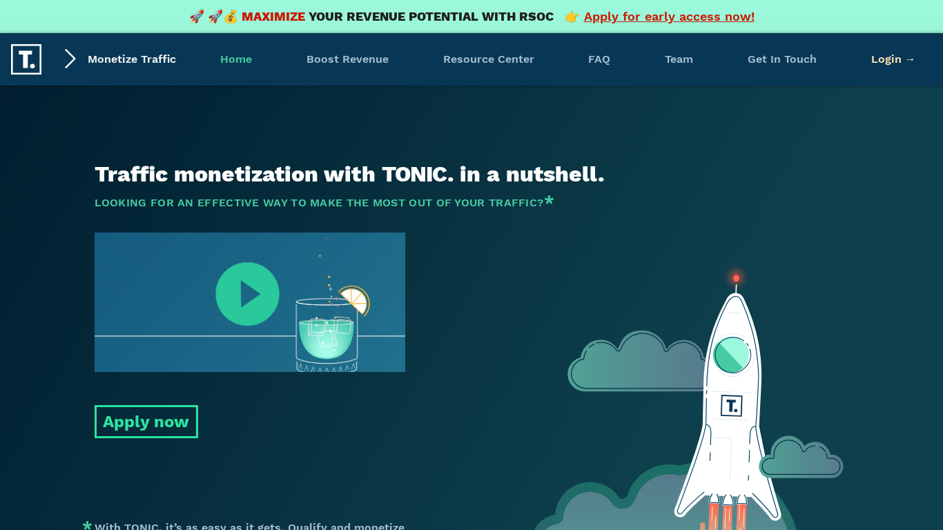 Tonic Ads Affiliate Programma