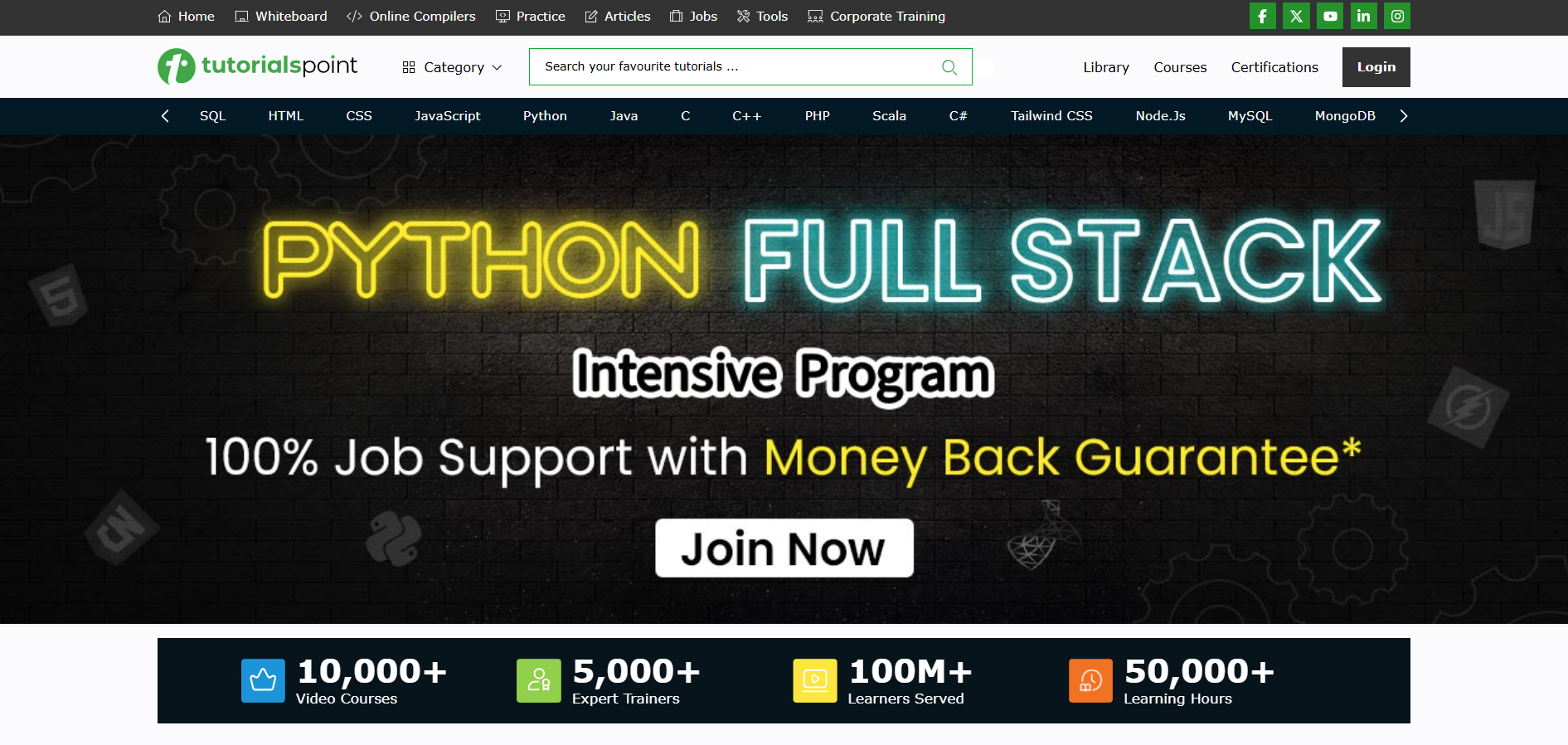 Tutorials Point Affiliate Programma