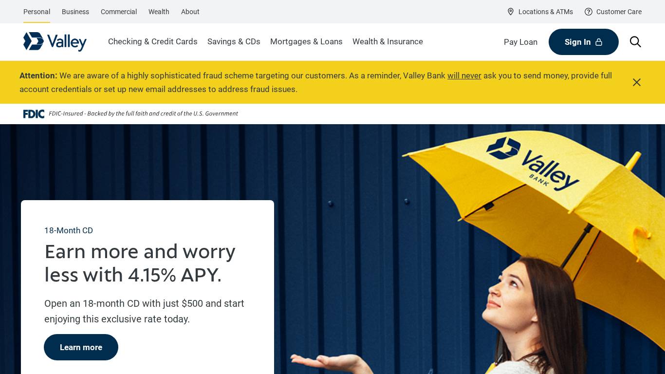 Valley Bank Affiliate Programma