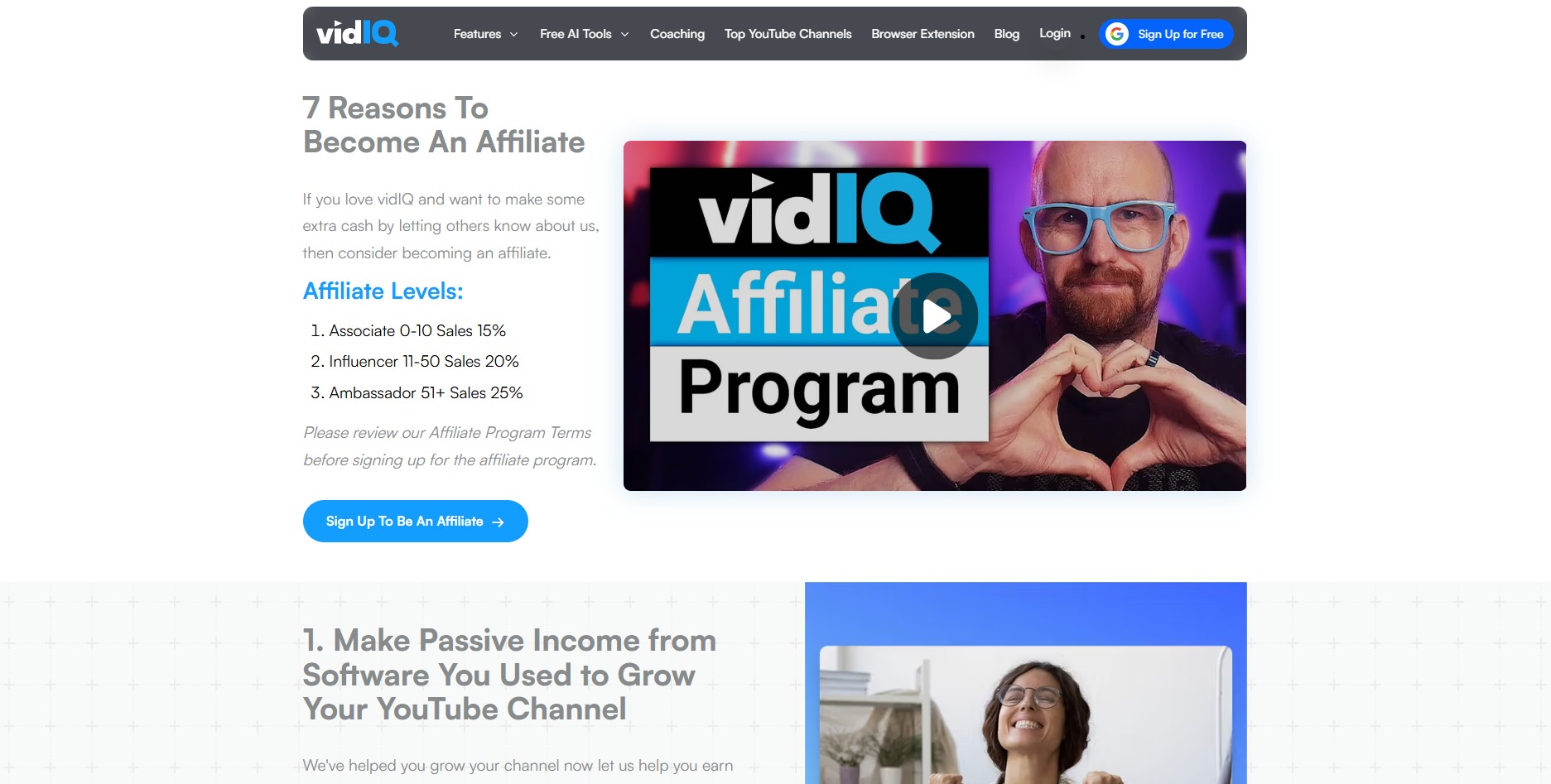 vidIQ Affiliate Programma