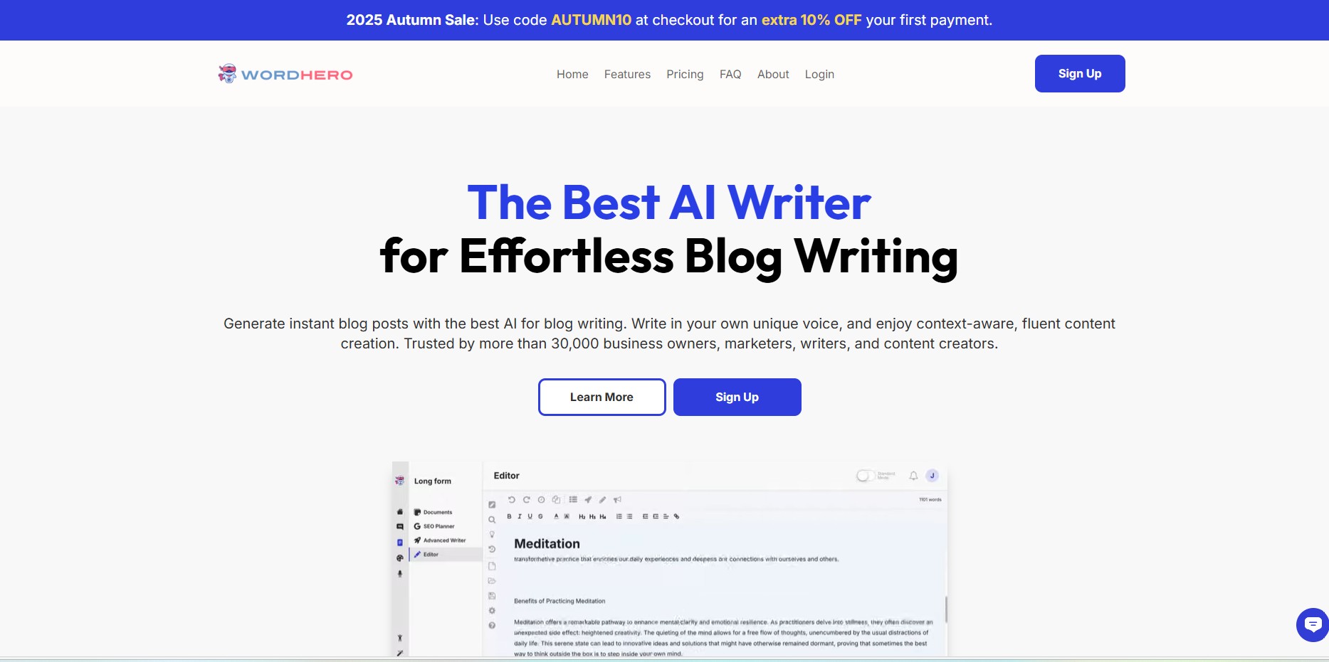 WordHero Affiliate Programma