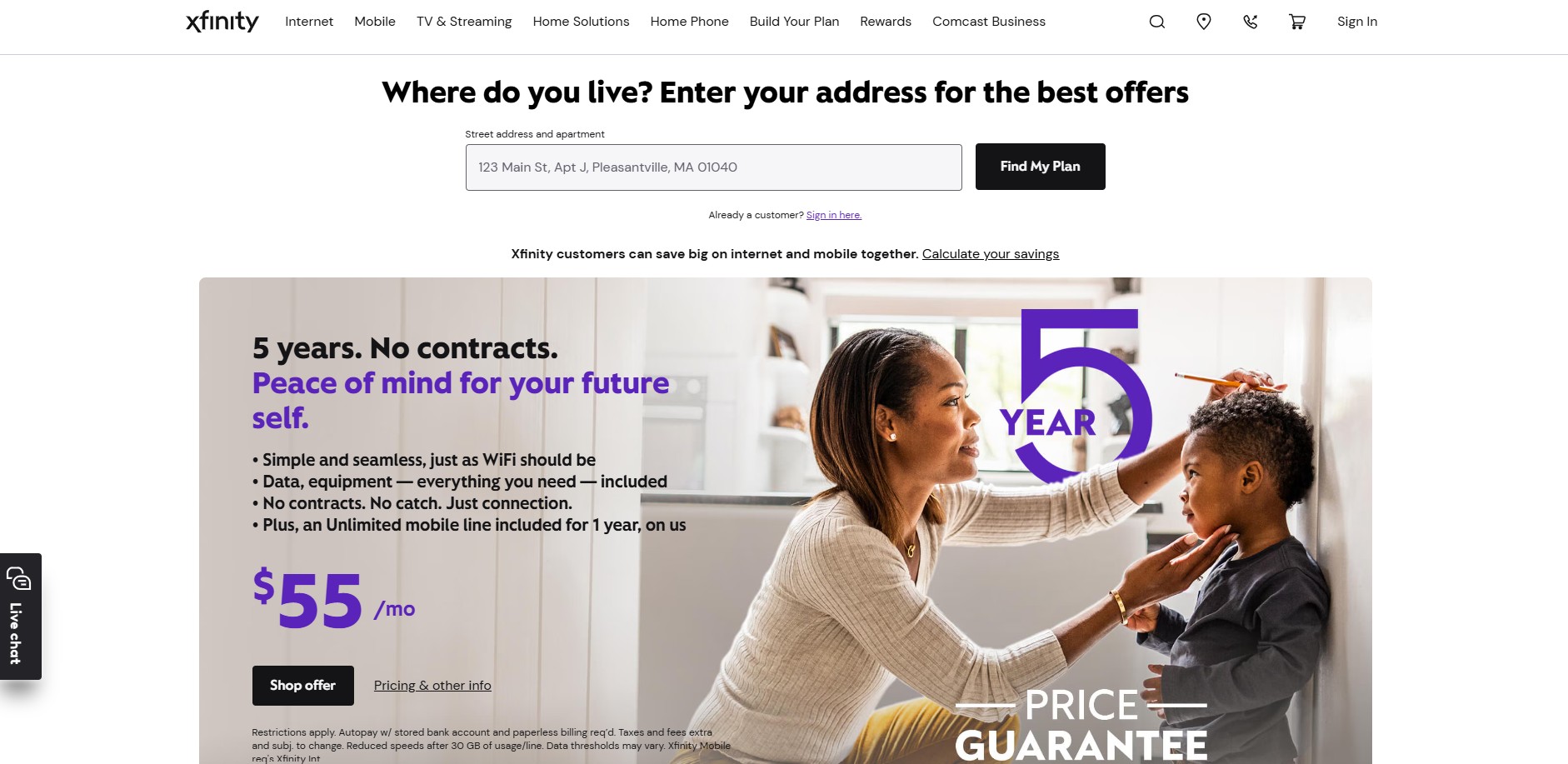 Xfinity Affiliate Programma