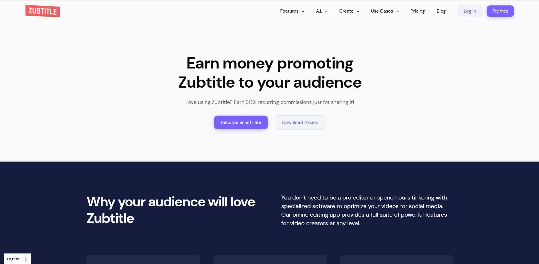 Zubtitle Affiliate Programma