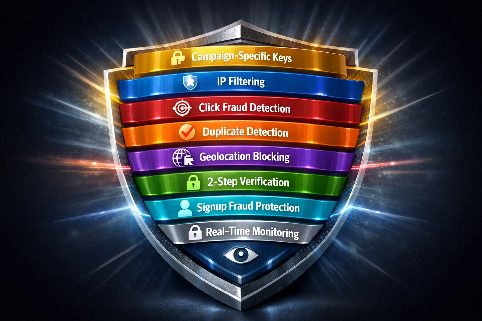 Multilayer beveiligingsarchitectuur met gestapelde beschermingslagen