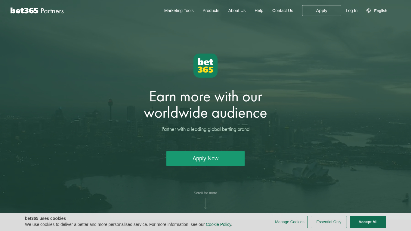 Bet365 Partners affiliate programma website