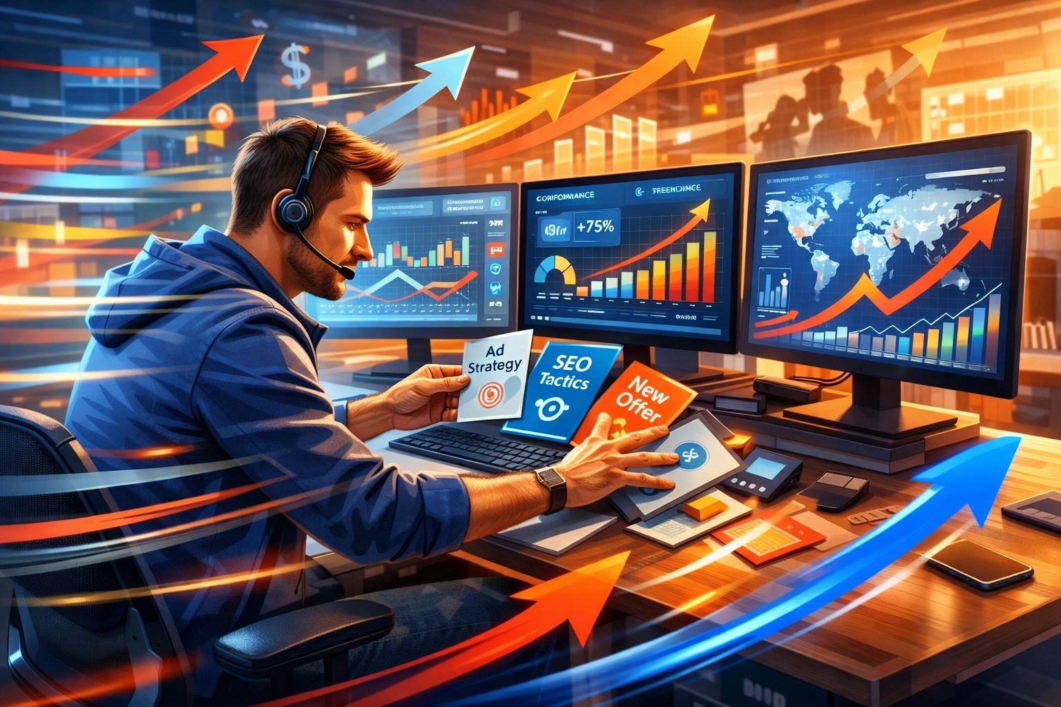 Freelance affiliate marketeer die zich snel aanpast aan marktveranderingen en trends