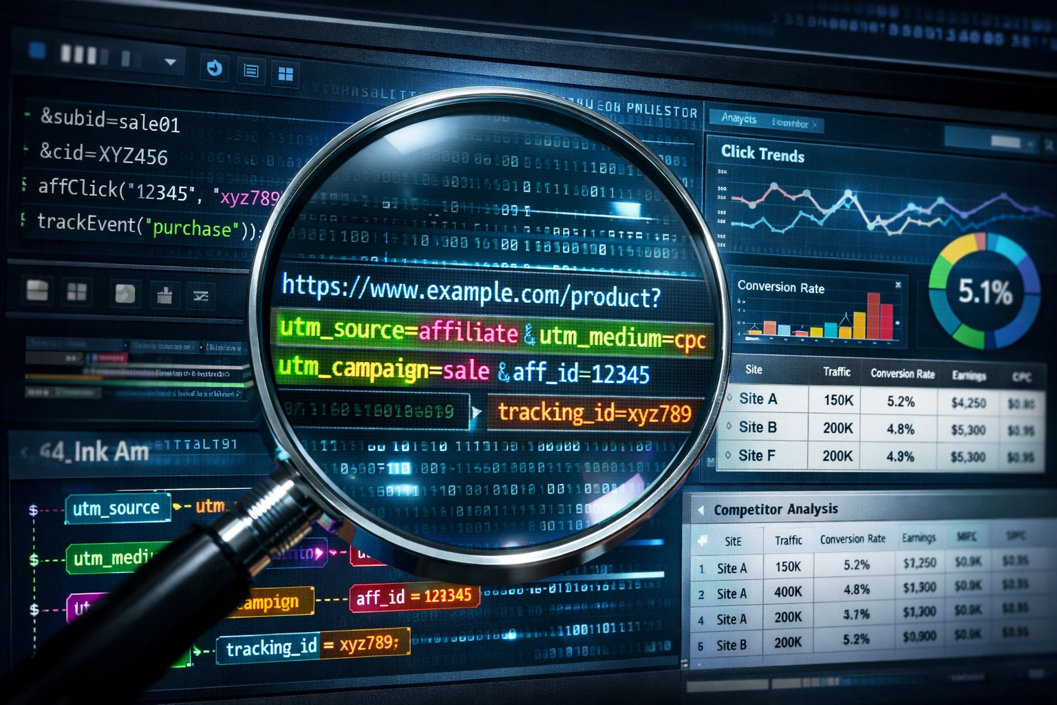 Affiliate link analyse en trackingcode-onderzoek