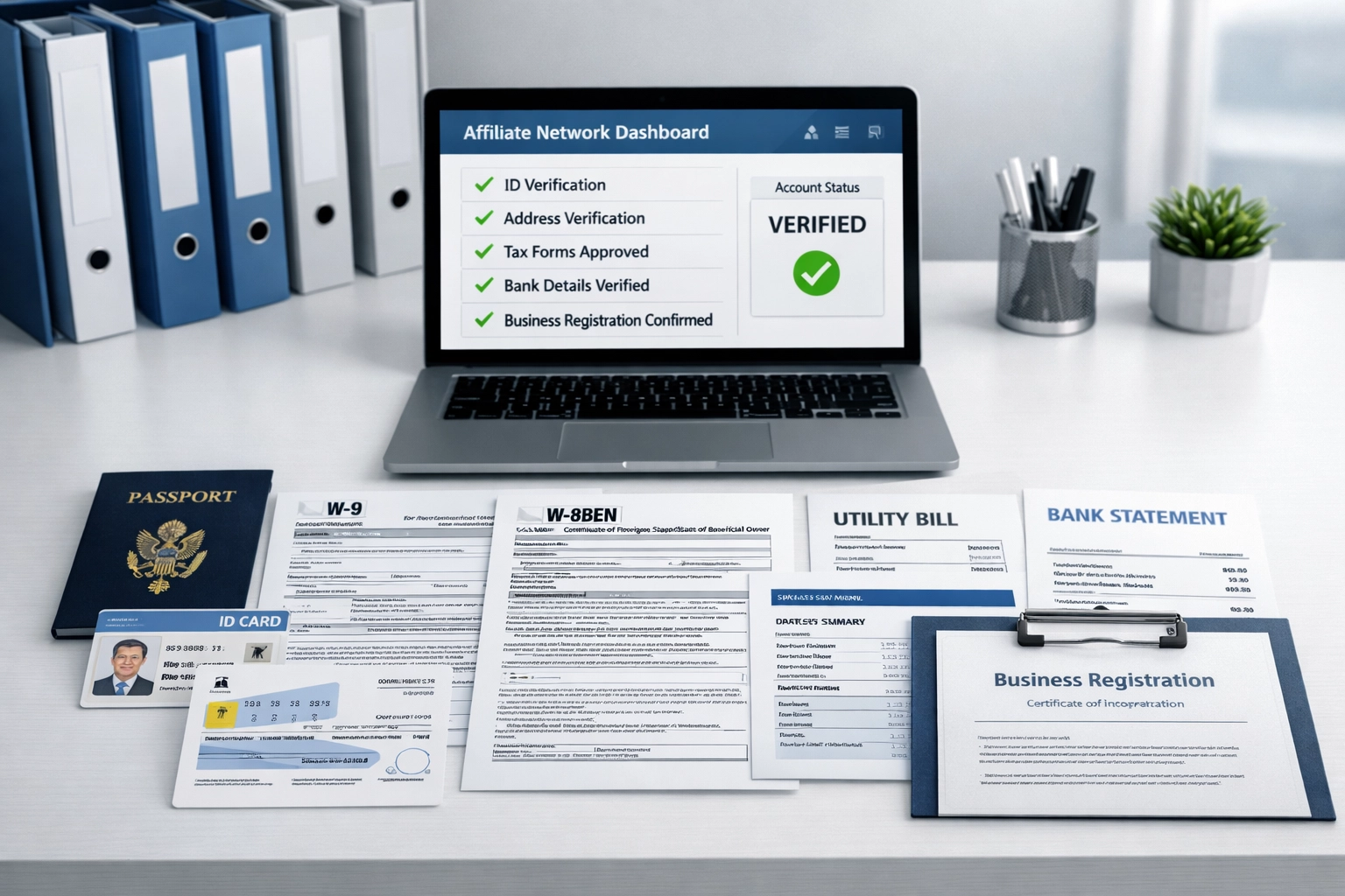 Benodigde documenten voor aanvragen bij affiliate netwerken