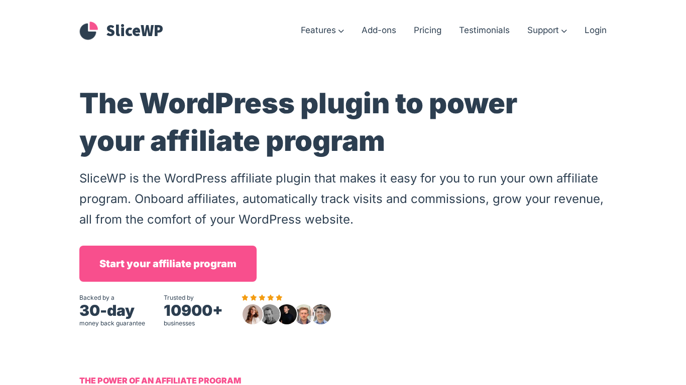 SliceWP configuratie-interface