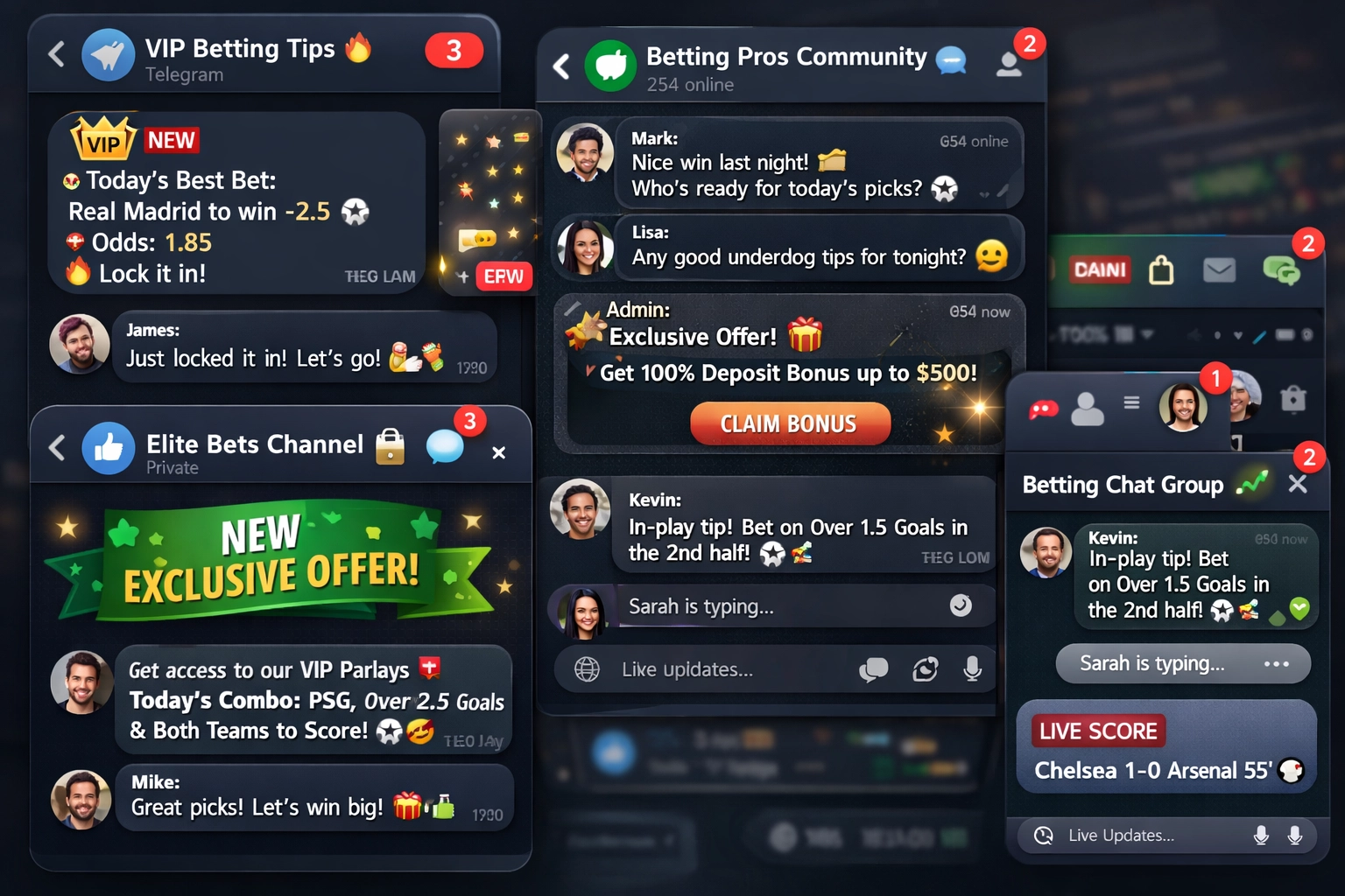 Telegram en WhatsApp wed affiliate communities