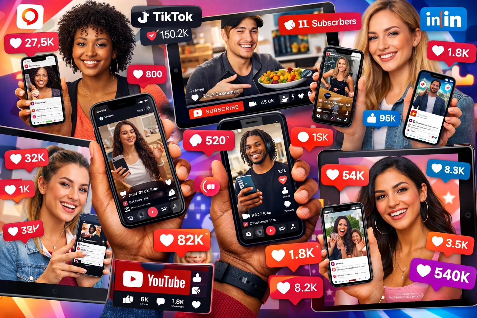 Social media platforms en influencer content creatie