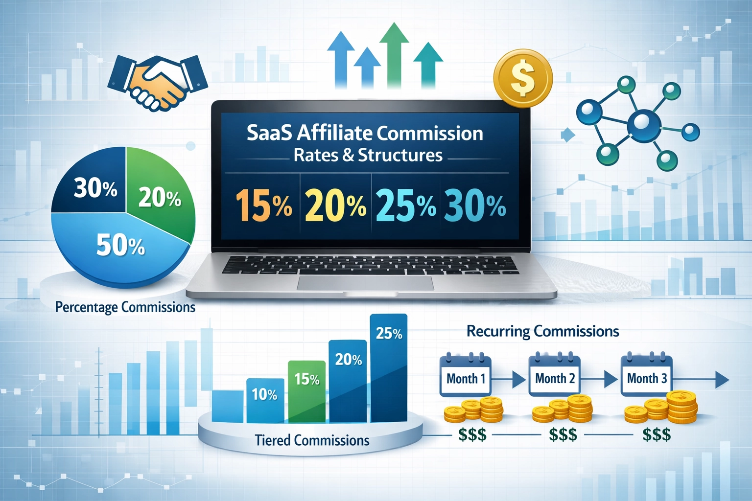 SaaS Affiliate Marketing Commissietarieven en Structuren
