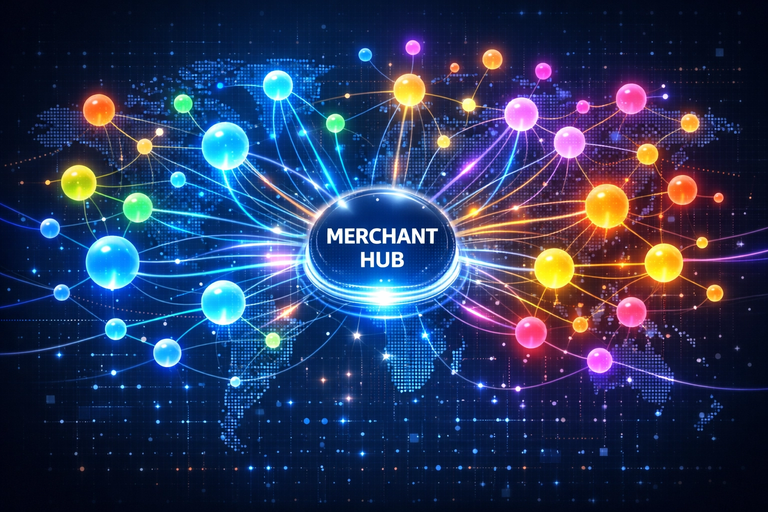 Visualisatie van wereldwijd affiliatenetwerk