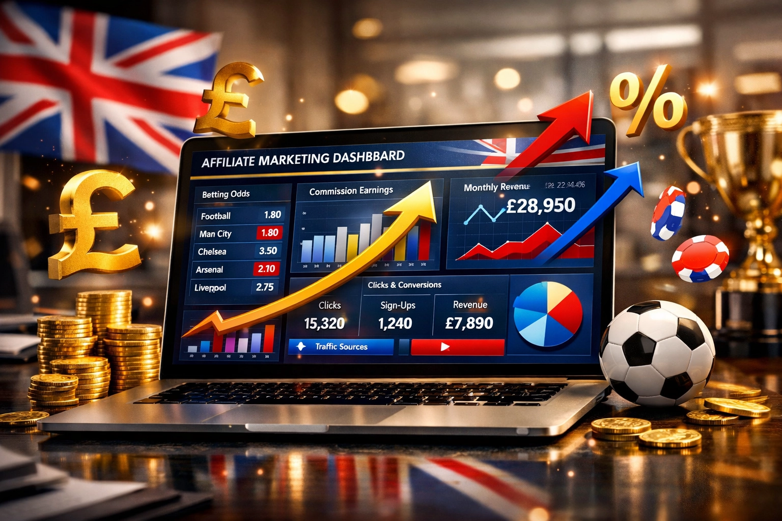 UK sportsbook affiliate programma's: Top 10 operators gerangschikt