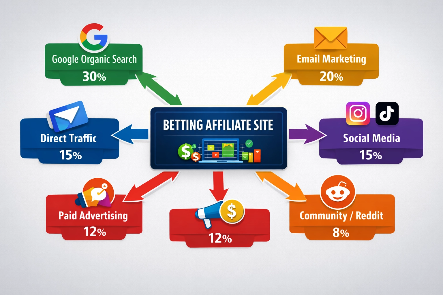 Multichannel Affiliate Marketing Strategie Flowchart