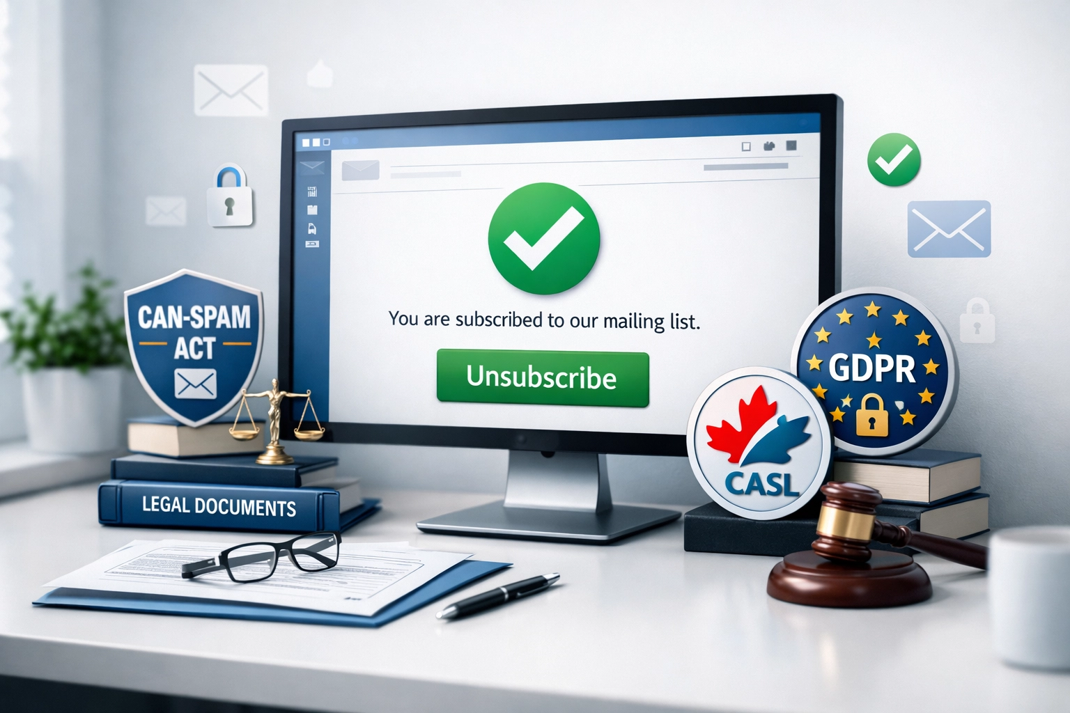 Visualisatie van e-mailcompliance en wettelijke vereisten