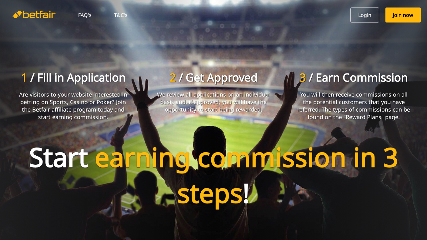 Betfair Partners affiliate programma website