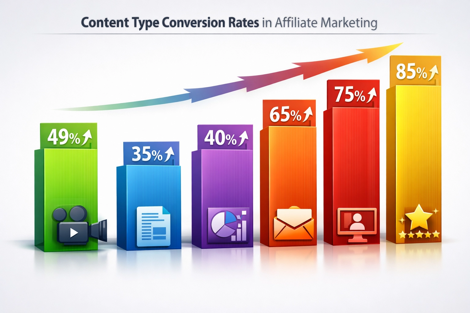 Prestaties van contenttypen met videomateriaal op 49% conversiestijging