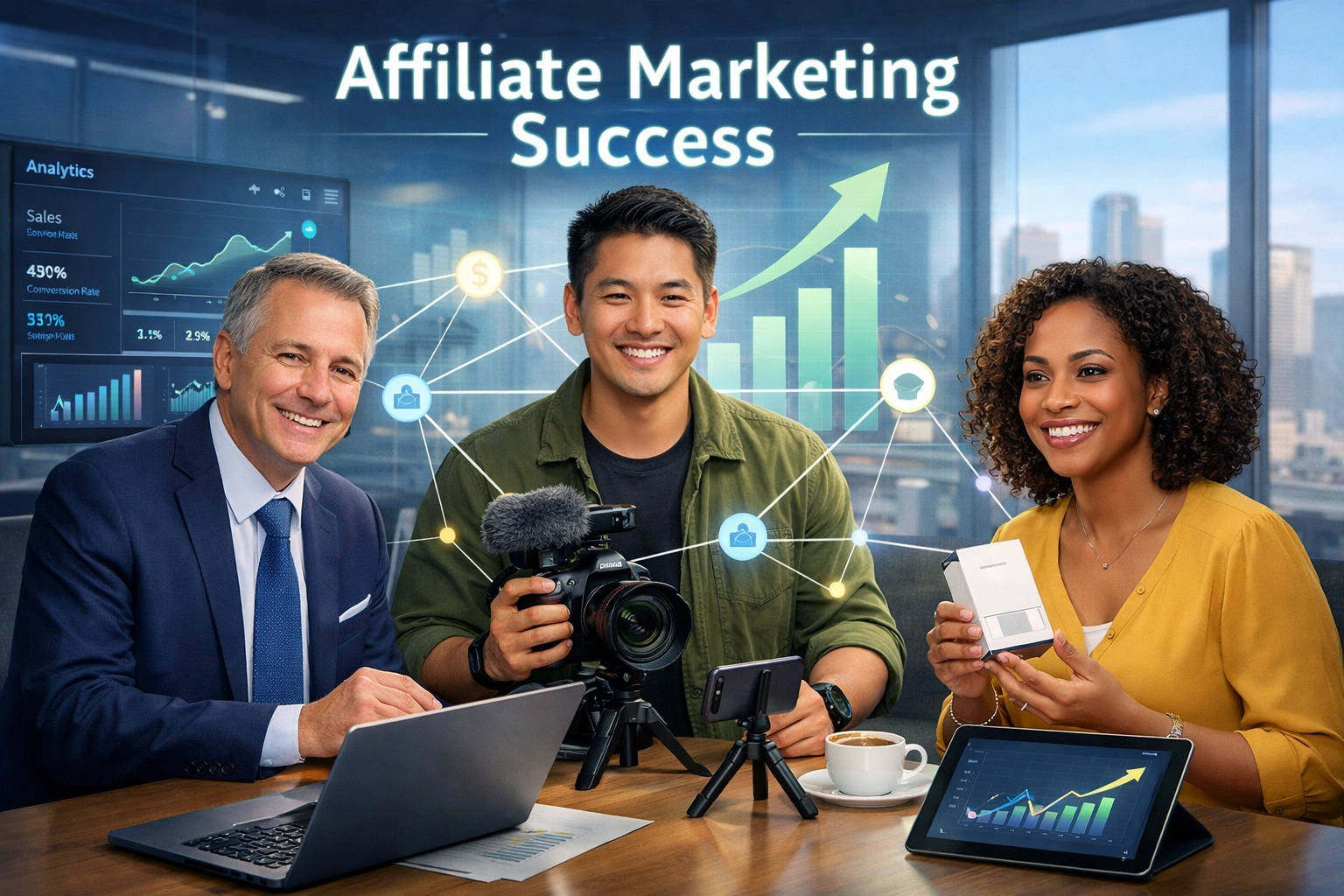 De Drie Pijlers van Affiliate Marketing: Adverteerder, Publisher en Klant