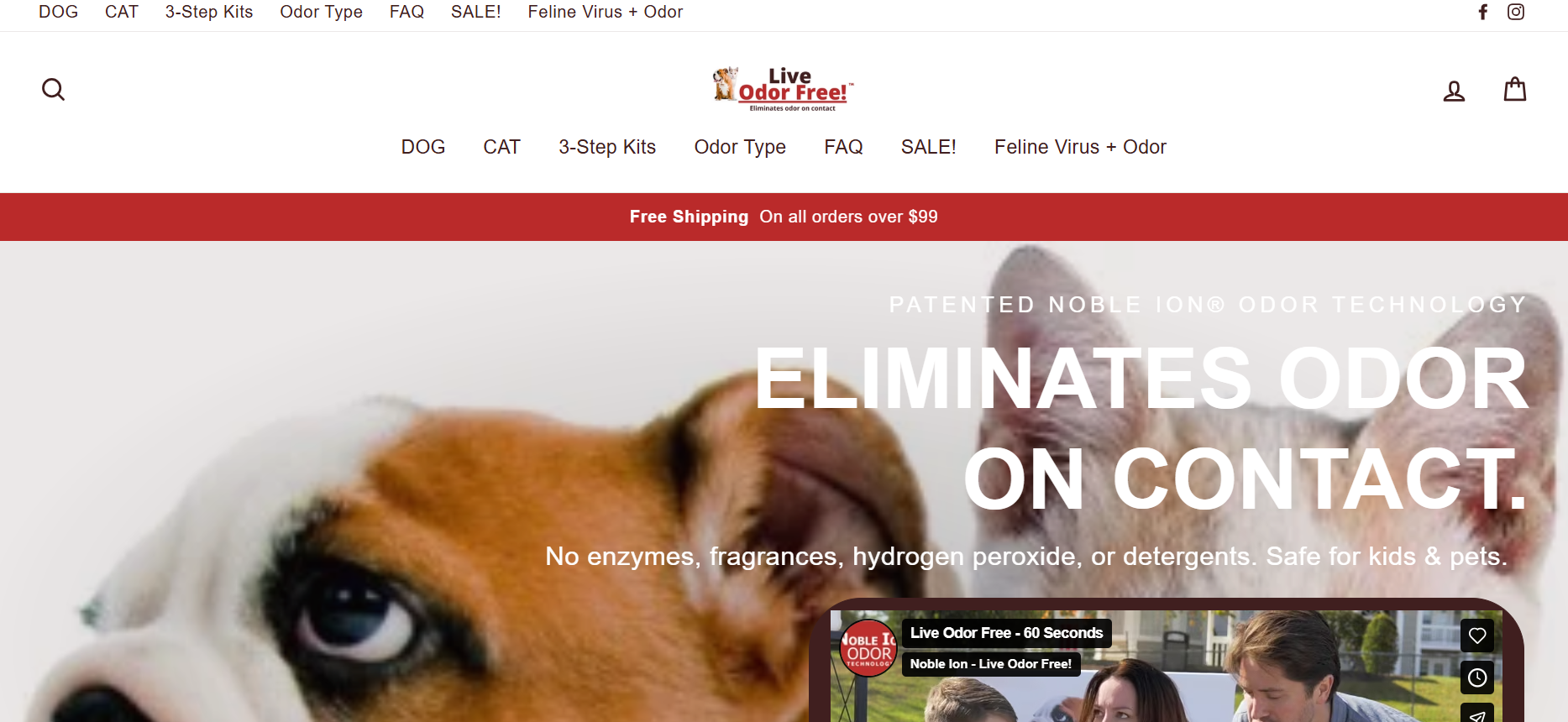 Live Pee Free website screenshot