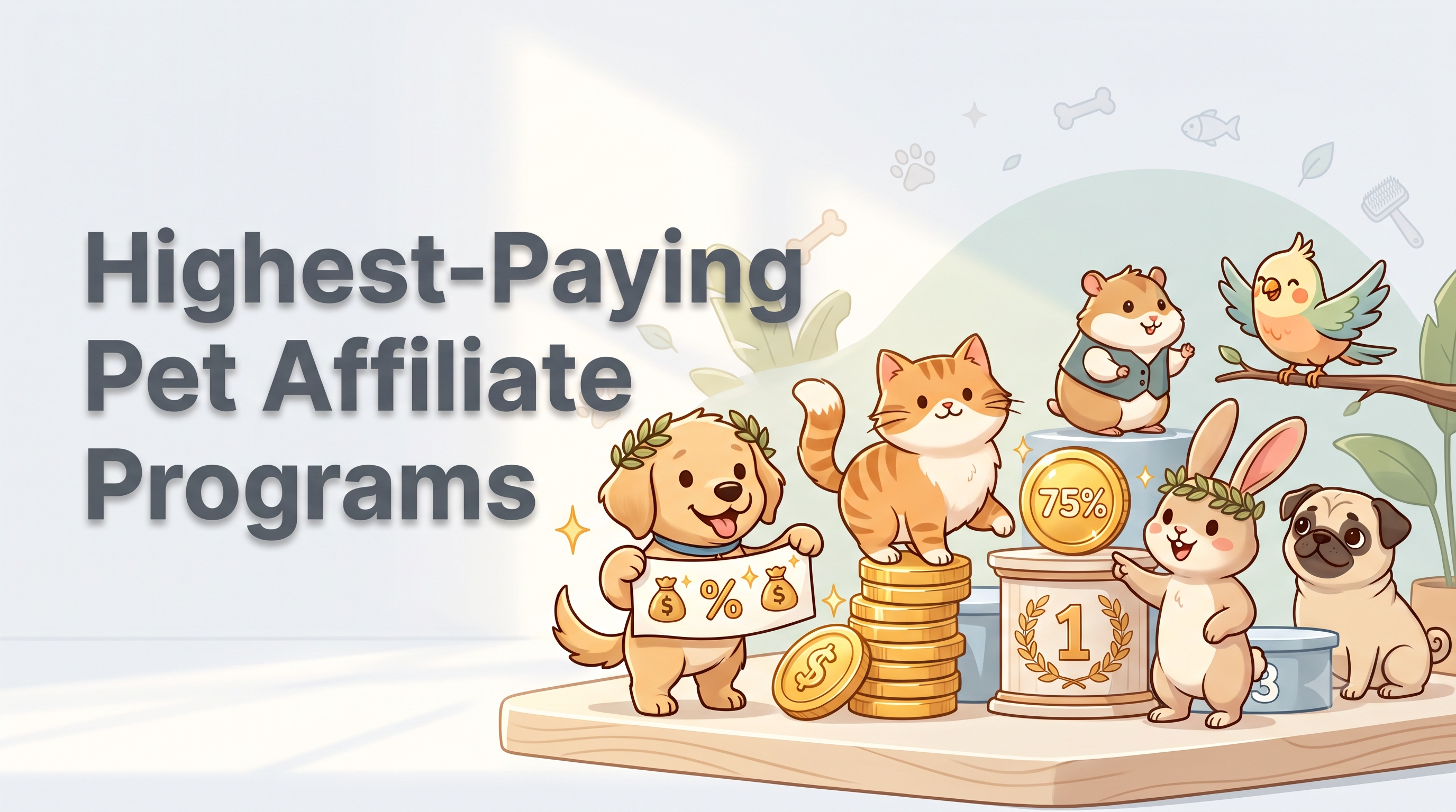 Best betalende affiliateprogramma's voor huisdieren in 2026 (gerangschikt op commissie)