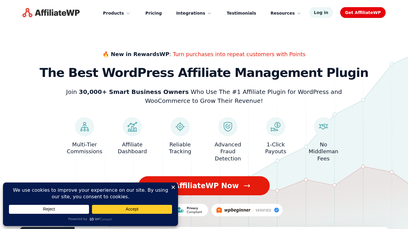 AffiliateWP configuratie-interface
