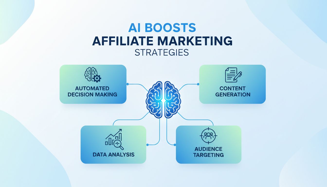 AI verbetert affiliate marketingstrategieën door automatisering, contentgeneratie, data-analyse en doelgroepgerichte optimalisatie