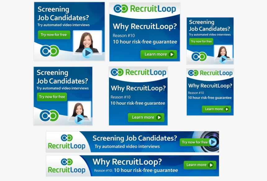 Voorbeelden van advertentiebanners