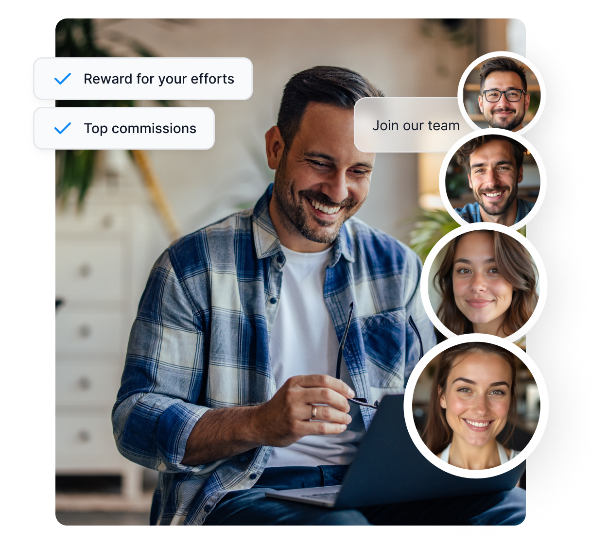 Een infographic die de gebieden toont waarin Post Affiliate Pro je kan helpen, zoals het identificeren van het publiek, het creëren van commissie structuren en meer.