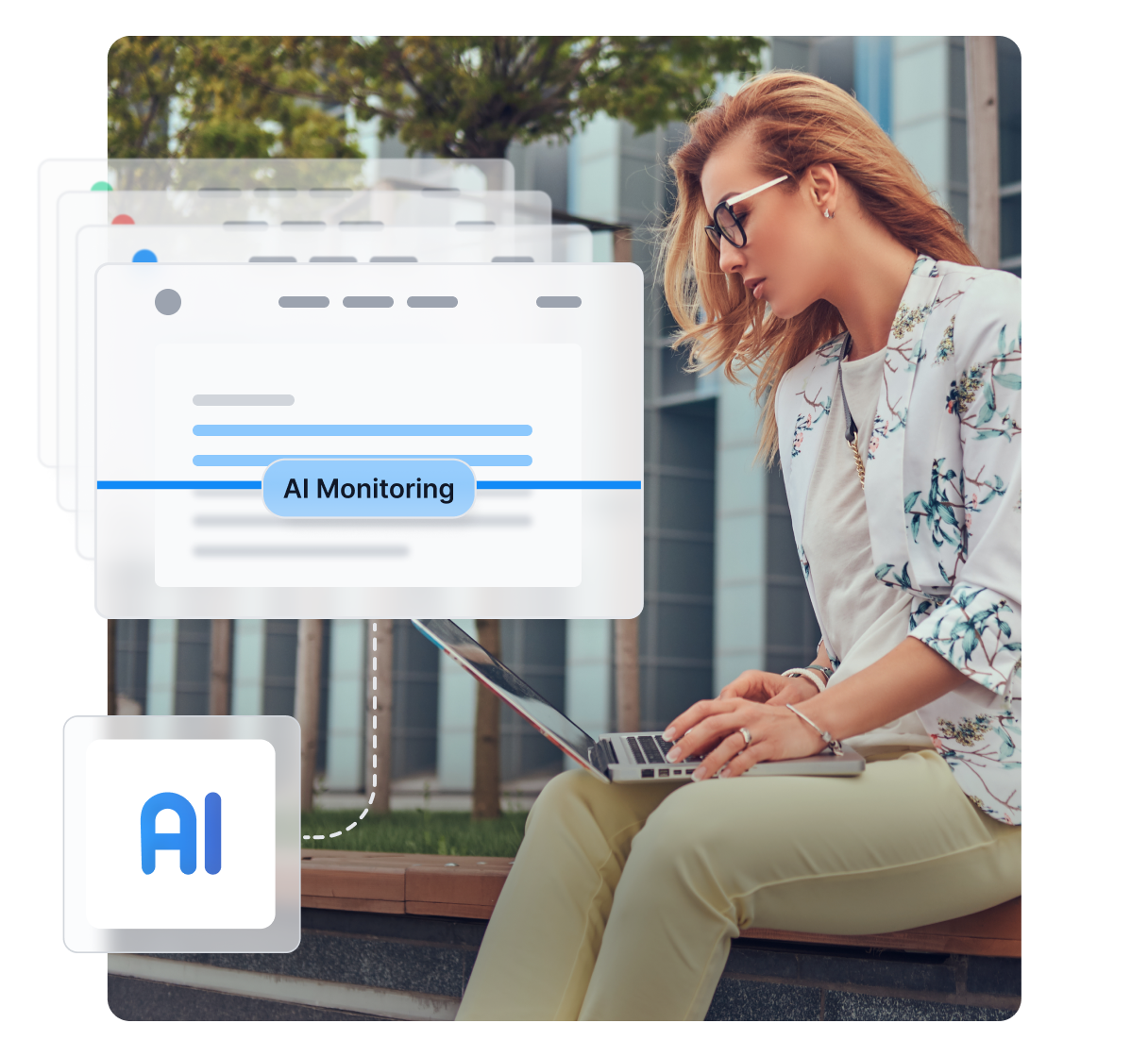AI-gestuurde compliance monitoring dashboard die affiliate-prestatieanalyse toont