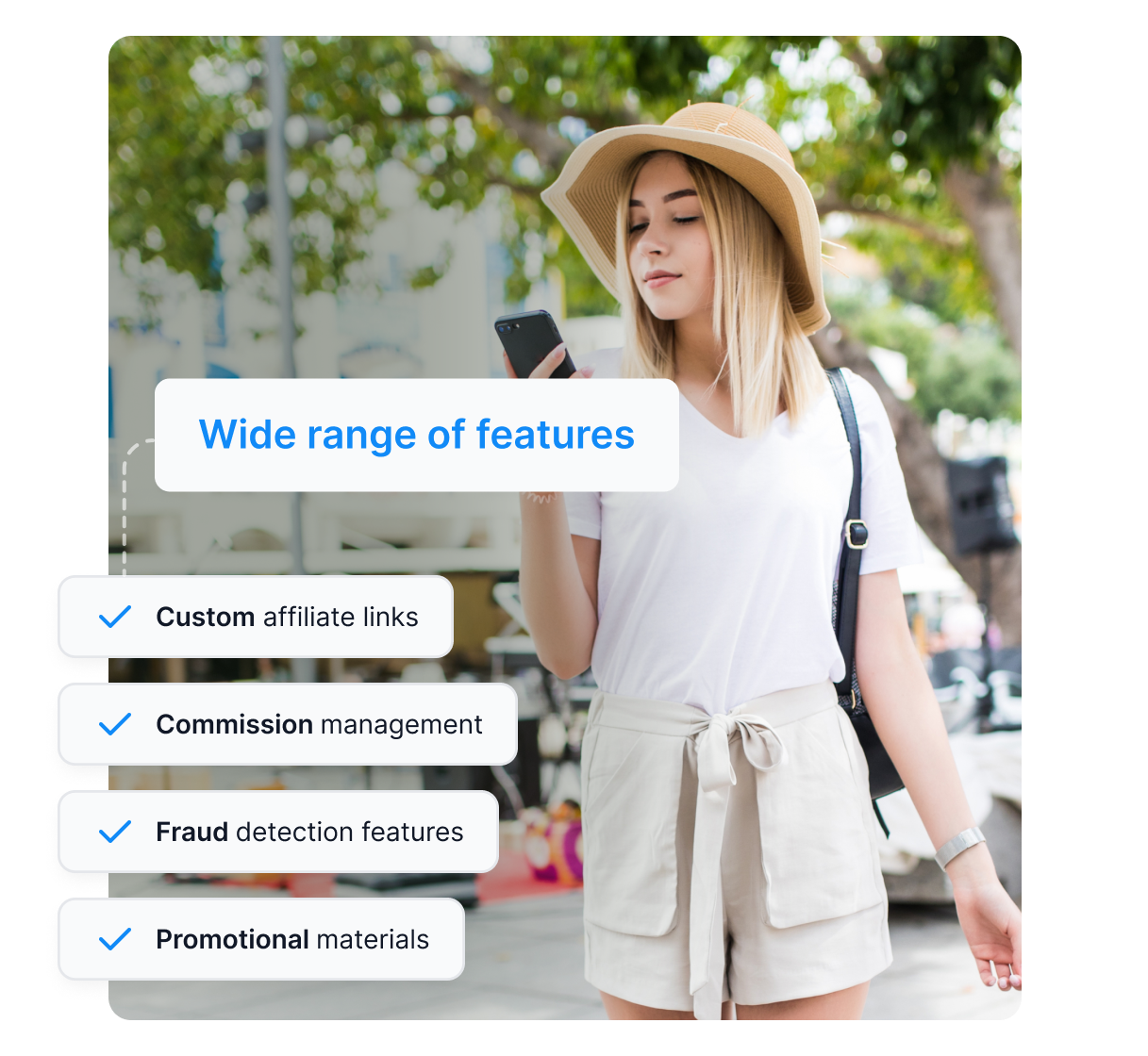 Een diagram dat laat zien hoe een affiliate tracking software werkt.