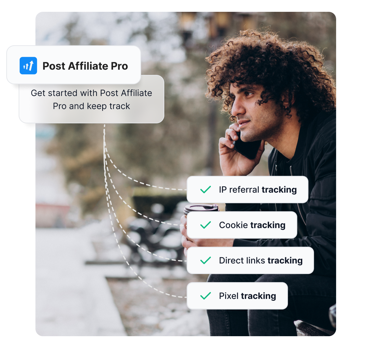 Overzicht van belangrijke Post Affiliate Pro functies, zoals uitgebreide tracking, rapportages en commissies.