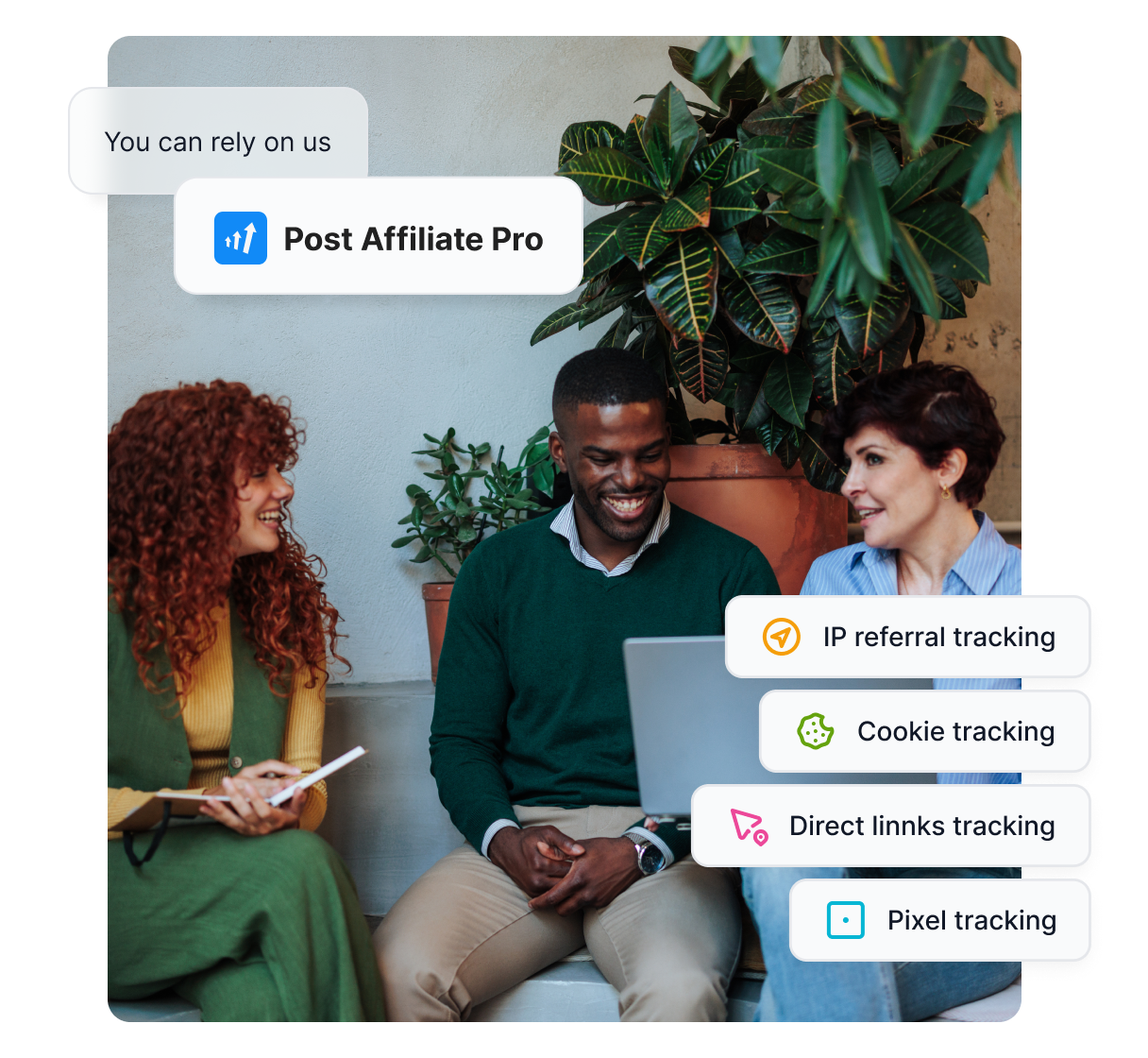 Een screenshot van het Post Affiliate Pro dashboard met algemeen overzicht en statistieken.