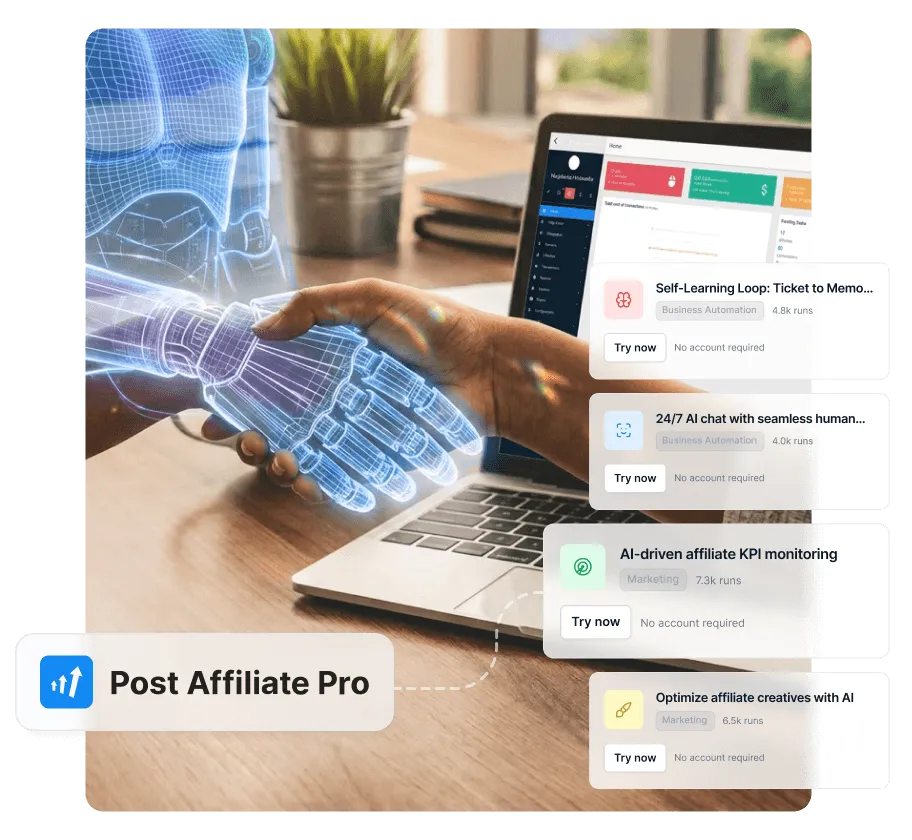 PostAffiliatePro-proefversie-upgrade — 33% korting plus gratis AI-affiliate-flows tot januari 2027