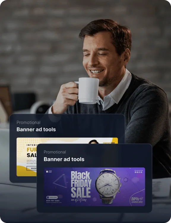 Illustratie van topaffiliates en banners
