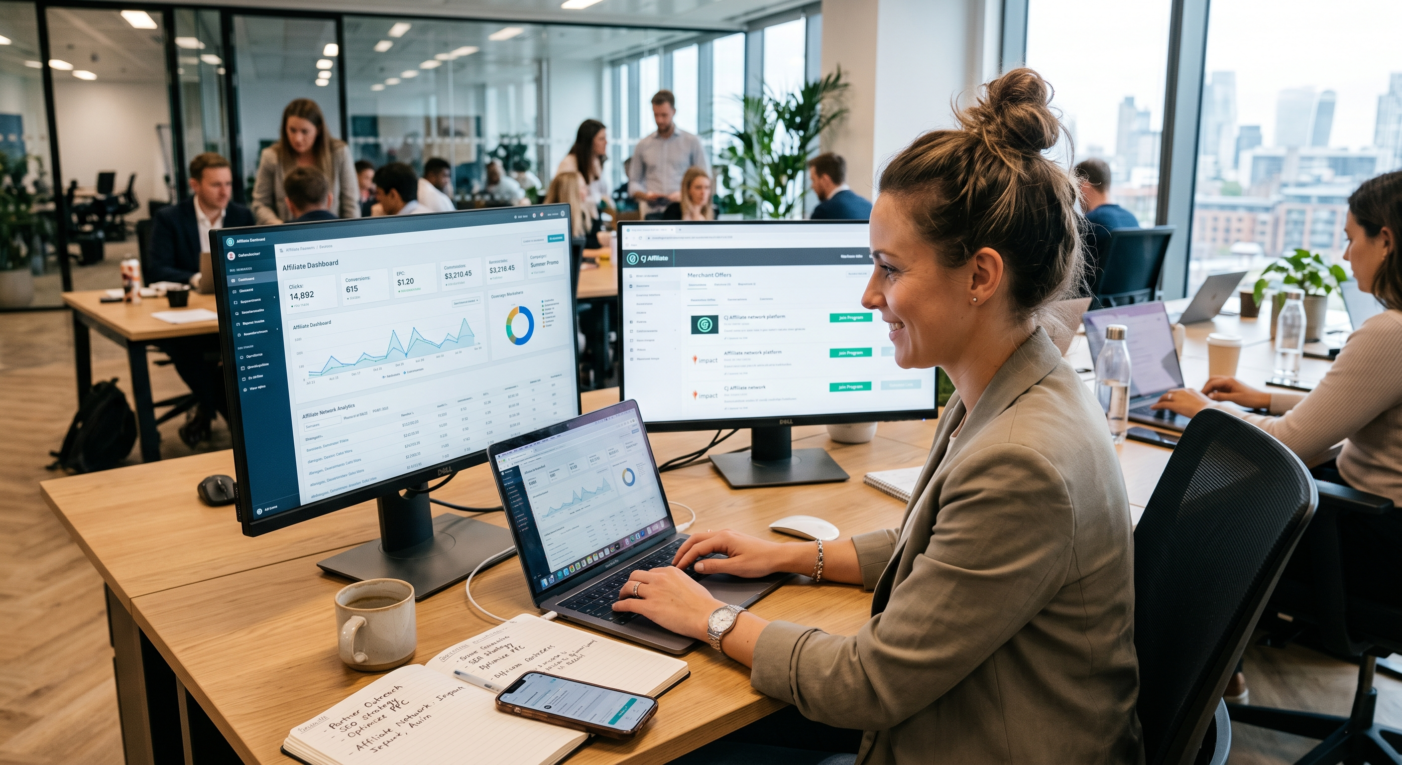 Schalen met een Europees affiliate marketing platform
